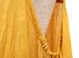 Plain cotton gauze balloon dress