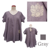 Lotus print t-shirt