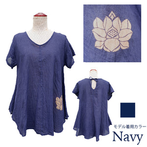 Lotus print t-shirt