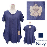 Lotus print t-shirt