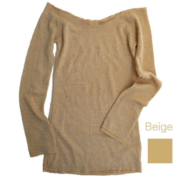 Off shoulder knit jumper