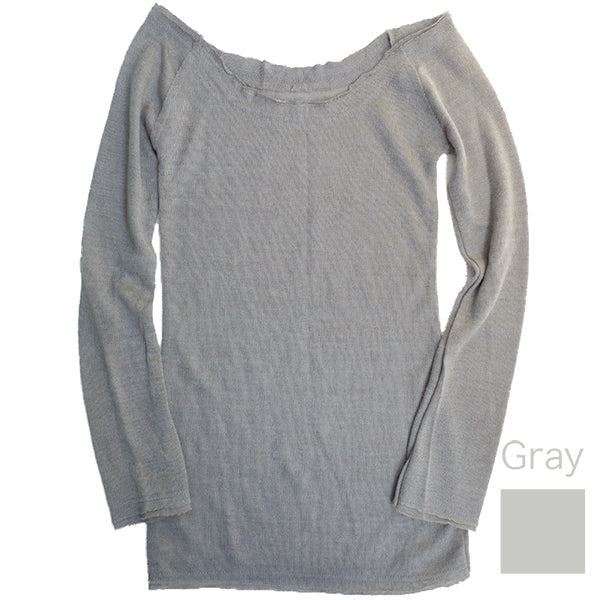 Off shoulder knit jumper