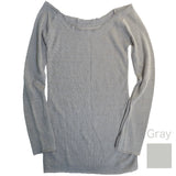 Off shoulder knit jumper