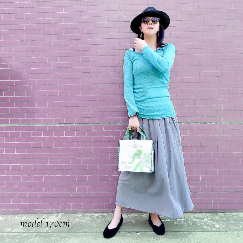 Original design plain cotton skirt