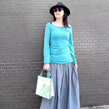 Off shoulder knit jumper