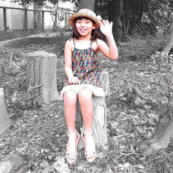 Kids short fringe dress