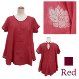 Lotus print t-shirt