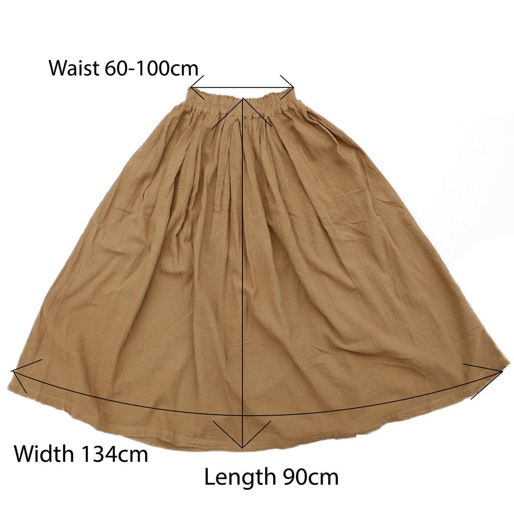 Original design plain cotton skirt