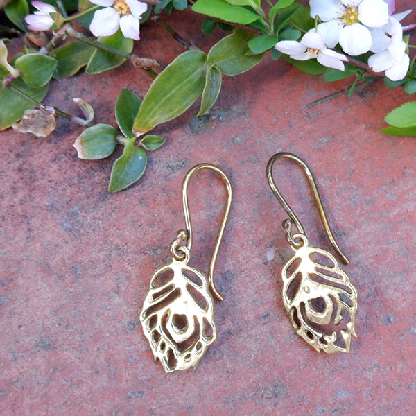 Fairy Feather Ethnic Design Small Earrings