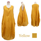 Plain cotton gauze balloon dress