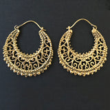 Big Hoop Watermark Design Earrings