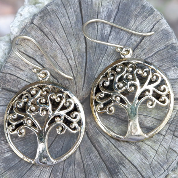 Tree of life Brass Earrings